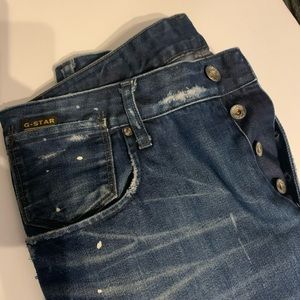 G-Star Raw Denim 32/34 men’s 5 button jean tapered style